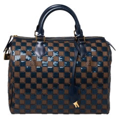 Louis Vuitton Damier Ebene Speedy 30 Tasche mit Pailletten in limitierter Auflage