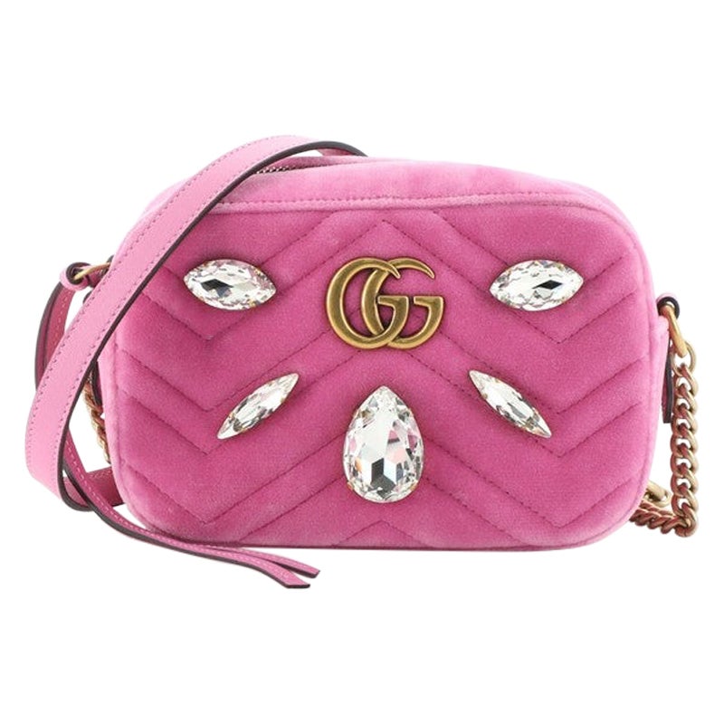 gucci marmont pink velvet