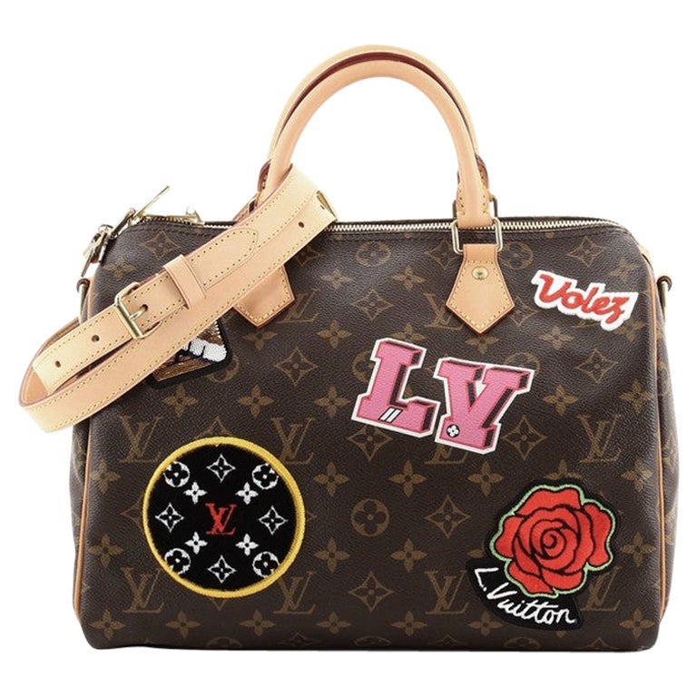 Louis Vuitton Speedy Bandouliere Bag Limited Edition Patches