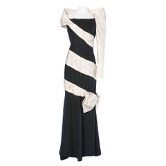Black and ivory evening gown Valentino Boutique 