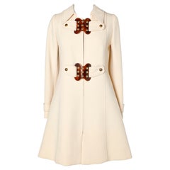 Ivory wool coat Martine Garber 