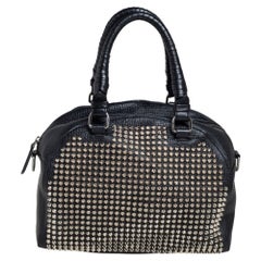 Christian Louboutin Leather Panettone Spikes Satchel