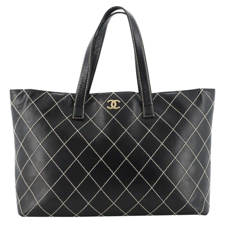 Chanel Surpique Tote Quilted Leather XL