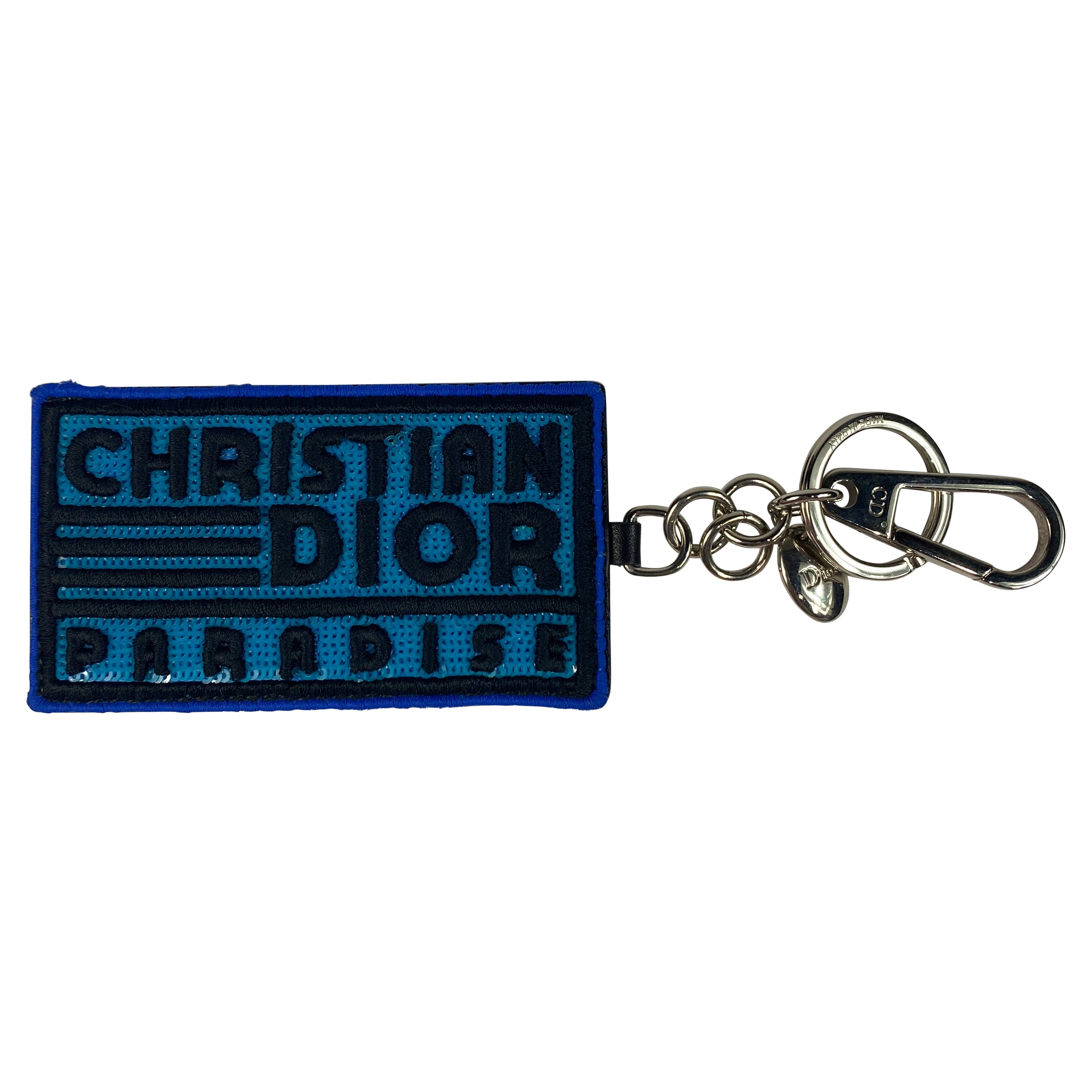 Christian Dior Paradise Blue Key Chain 