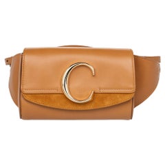 Chloe Tan Leather and Suede C Belt Bag