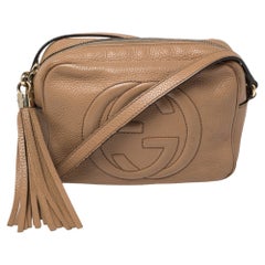 Gucci Beige Soho Disco Umhängetasche aus Leder