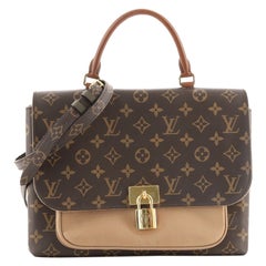 Louis Vuitton Marignan Handbag Monogram Canvas with Leather