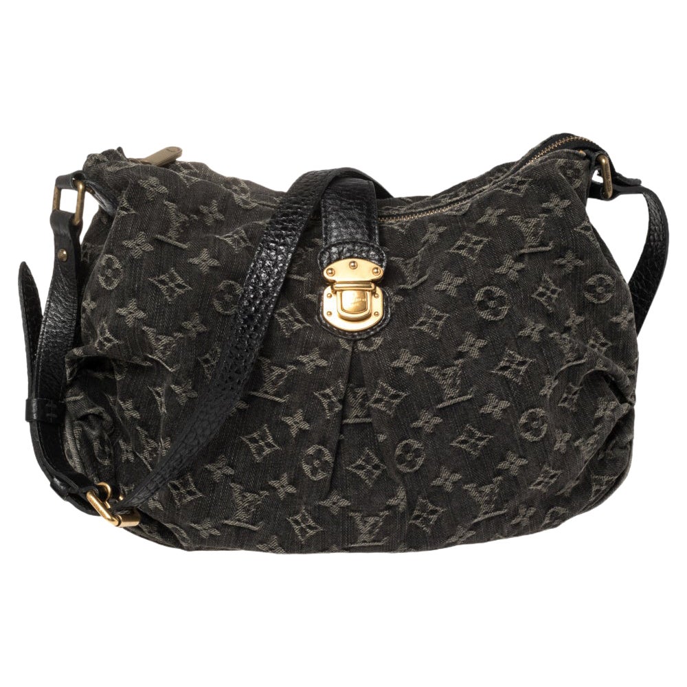 Louis Vuitton Black Denim Mahina Noir Hobo Bag For Sale at 1stDibs  black  denim louis vuitton bag, louis vuitton black denim bag, lv black denim bag