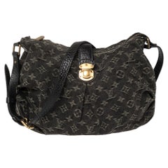 Louis Vuitton Black Mahina Denim Bag