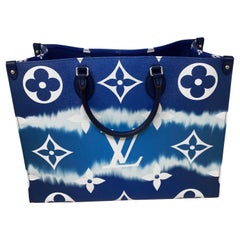 Louis Vuitton On The Go Blaue Escale-Tasche