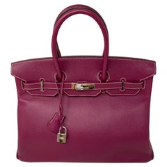 Hermes Birkin 35 Tosca/ Rose Tyrien Candy Collection Bag