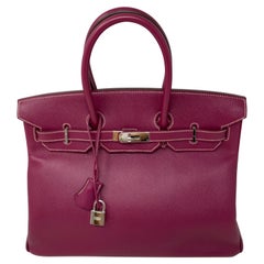 Hermes Birkin 35 Tosca/ Rose Tyrien Candy Kollektion Tasche