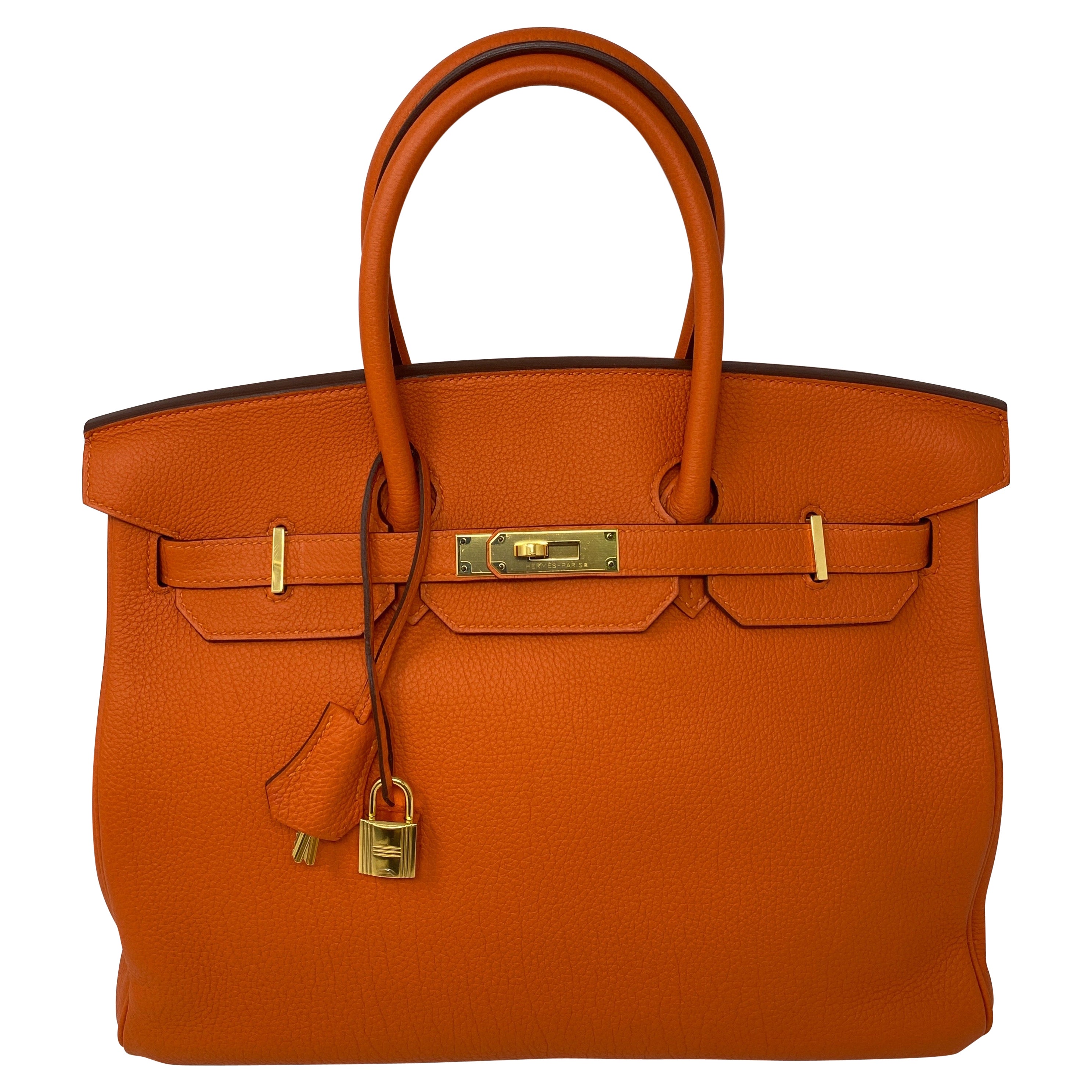 Hermes Birkin Feu Orange 35 Bag