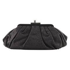 Chanel Monte Carlo Clutch Crackled Leather