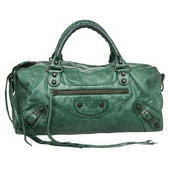 Balenciaga Emerald Leather RH Twiggy Bag