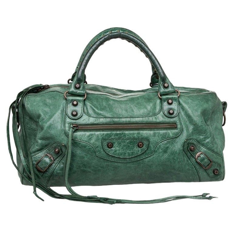 Balenciaga Emerald Leather RH Twiggy Bag at 1stDibs | balenciaga twiggy  bag, twiggy balenciaga, balenciaga twiggy vs city