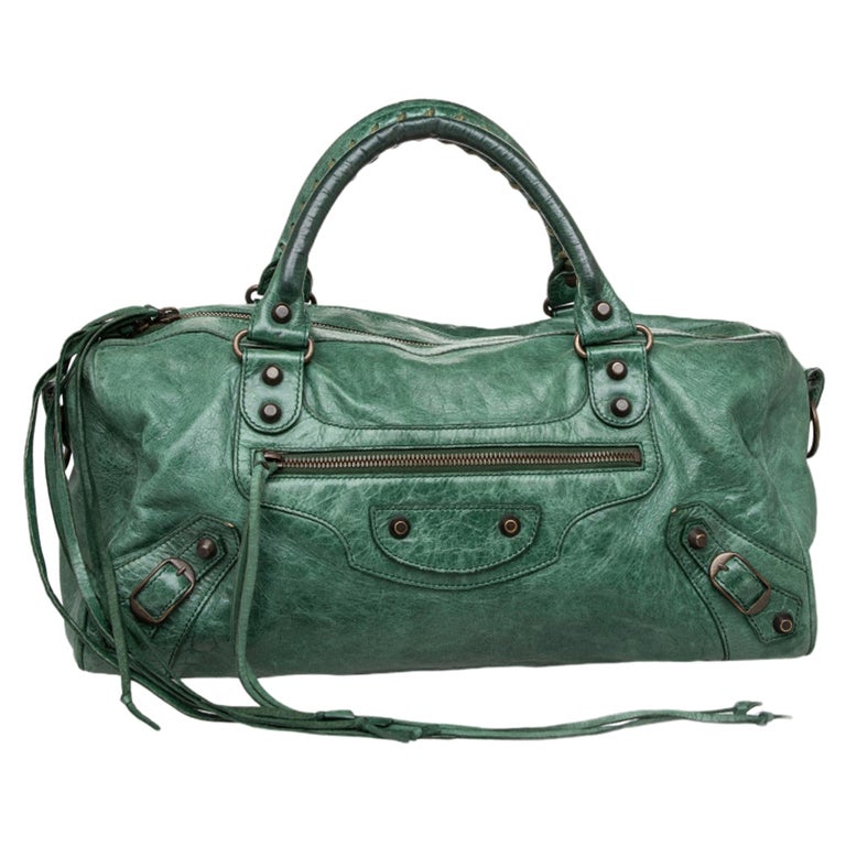 Balenciaga Emerald Leather RH Twiggy Bag at 1stDibs