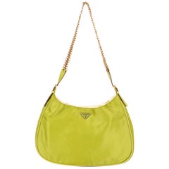 PRADA lime green nylon MINI Shoulder Bag at 1stDibs