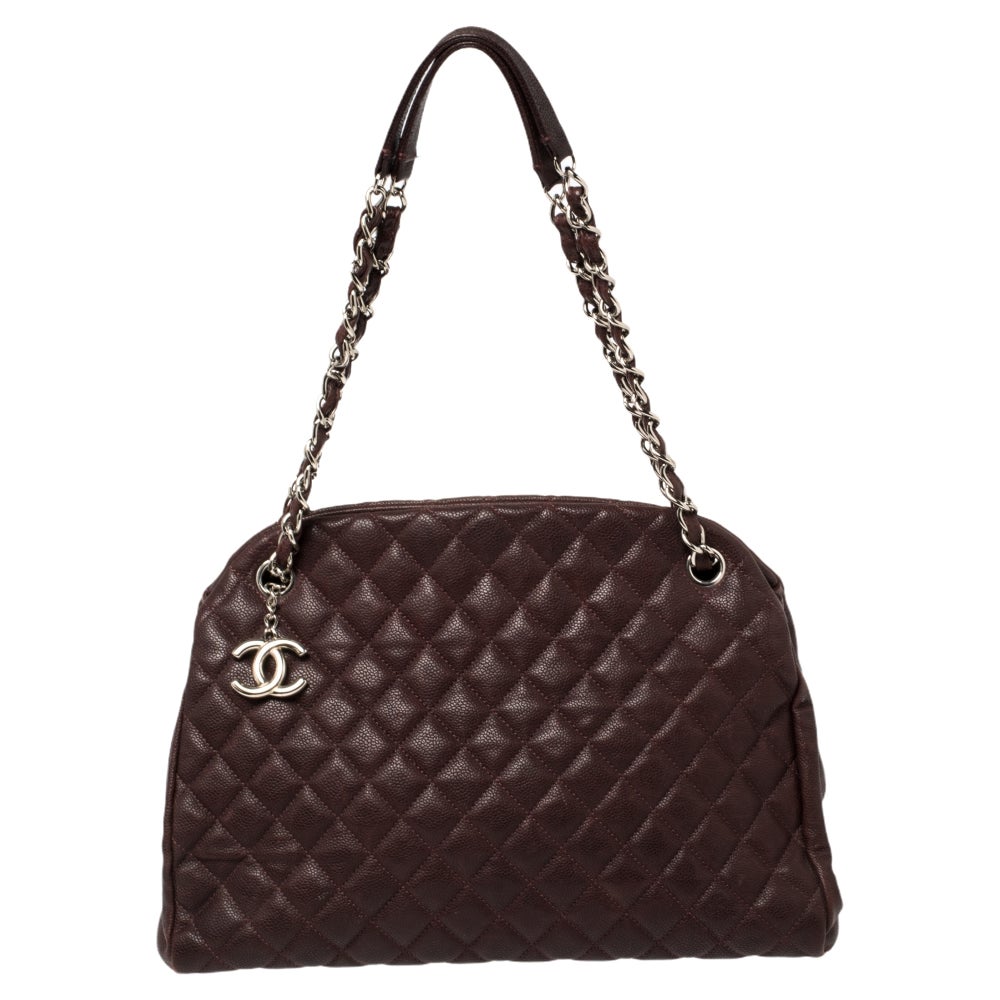 Chanel  Quilted Caviar Leather Medium Just Mademoiselle Bowler Bag