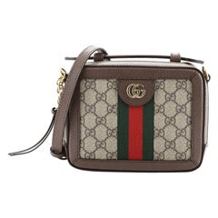 Gucci Ophidia Zip Around Camera Bag GG Coated Canvas Mini