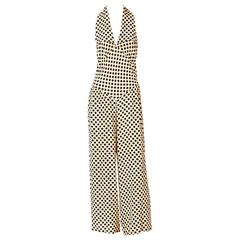 Givenchy Polka Dot Open Back Jumpsuit