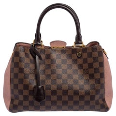 Louis Vuitton Damier Ebene Canvas and Leather Brittany Bag