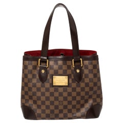 LOUIS VUITTON HAMPSTEAD PM DAMIER EBENE HANDBAG SHOULDER BAG PURSE FREE  SHIPPING