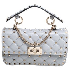 Valentino Quilted Leather Small Rockstud Spike Chain Shoulder Bag