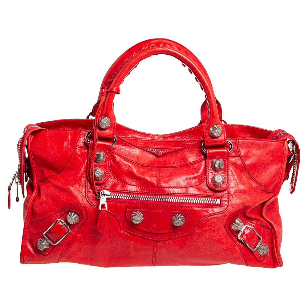 Balenciaga Red Suede Bag at 1stDibs | balenciaga suede bag, red suede ...