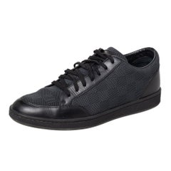 Louis Vuitton Graphite Damier Fabric Offshore Low Top Sneakers Size 40