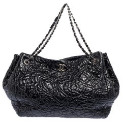 Chanel Black Vinyl Rock in Moscou Tote