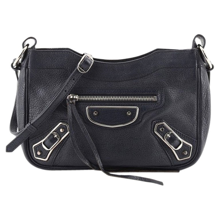 Balenciaga Hip Classic Metallic Edge Crossbody Bag Leather at 1stDibs