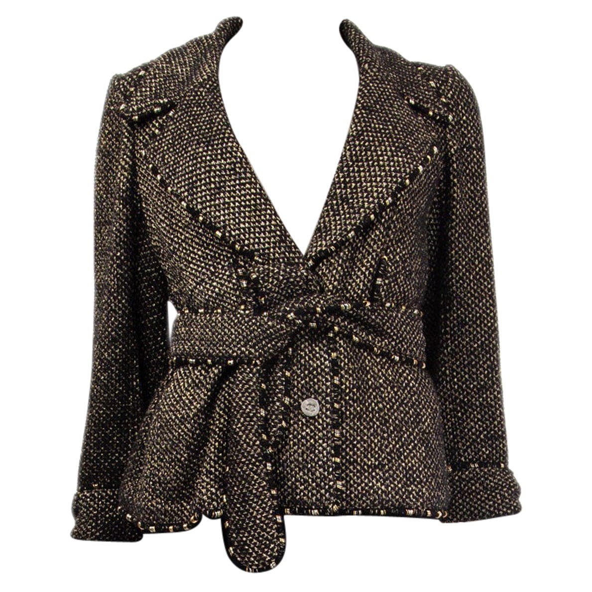 CHANEL 04A Fantasy Tweed Jacket with Bows Size 40 at 1stDibs | chanel ...