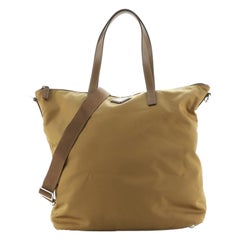 Prada Vela Zip Top Convertible Tote Tessuto Medium