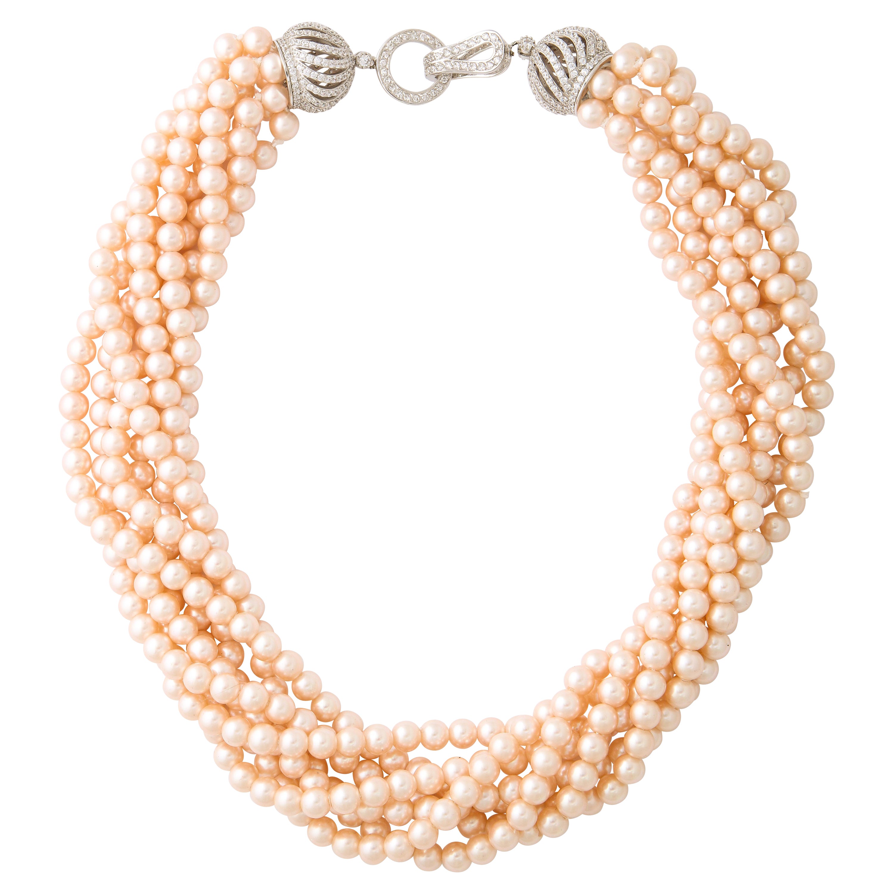 Givenchy Large Faux Pearl Necklace, Costume Jewelry For Sale at 1stDibs chanel style necklace