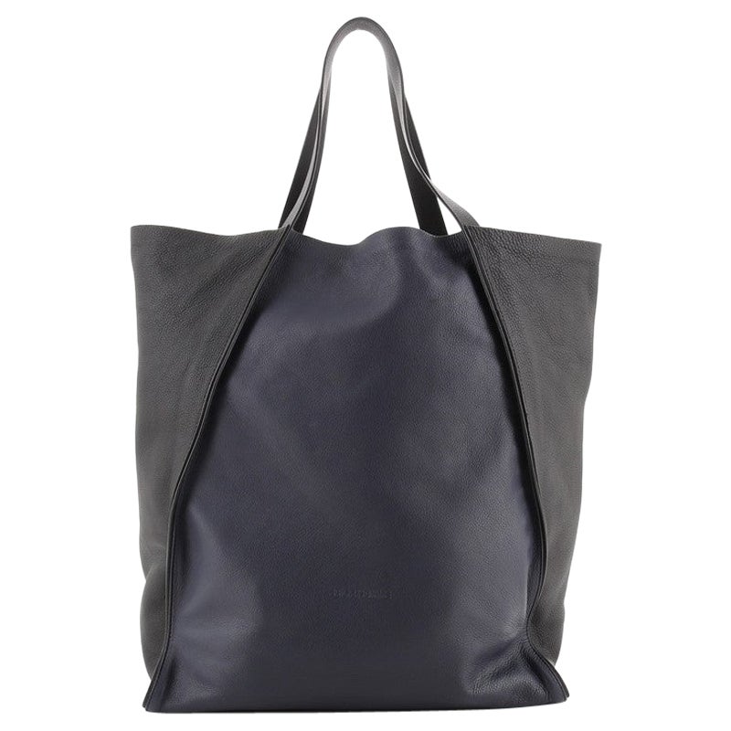 Christian Dior Homme Shopper Tote Pebbled Leather Tall