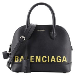 Balenciaga Logo Ville Bag Leather Small