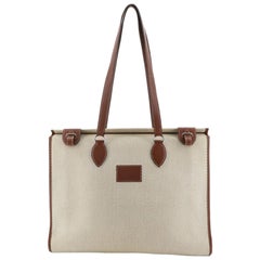 Hermes Kaba Tote Toile with Leather 40