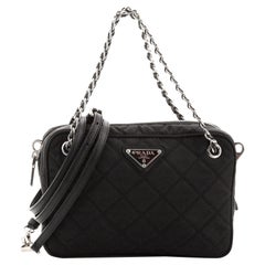 Prada Camera Bag Quilted Tessuto Small