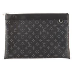 Louis Vuitton Discovery Pochette Monogramm Eclipse Segeltuch GM