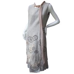 Stylish Woven Applique Illusion Design Sheath Dress US Size 12 12