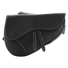 Christian Dior Saddle Crossbody Bag Leather