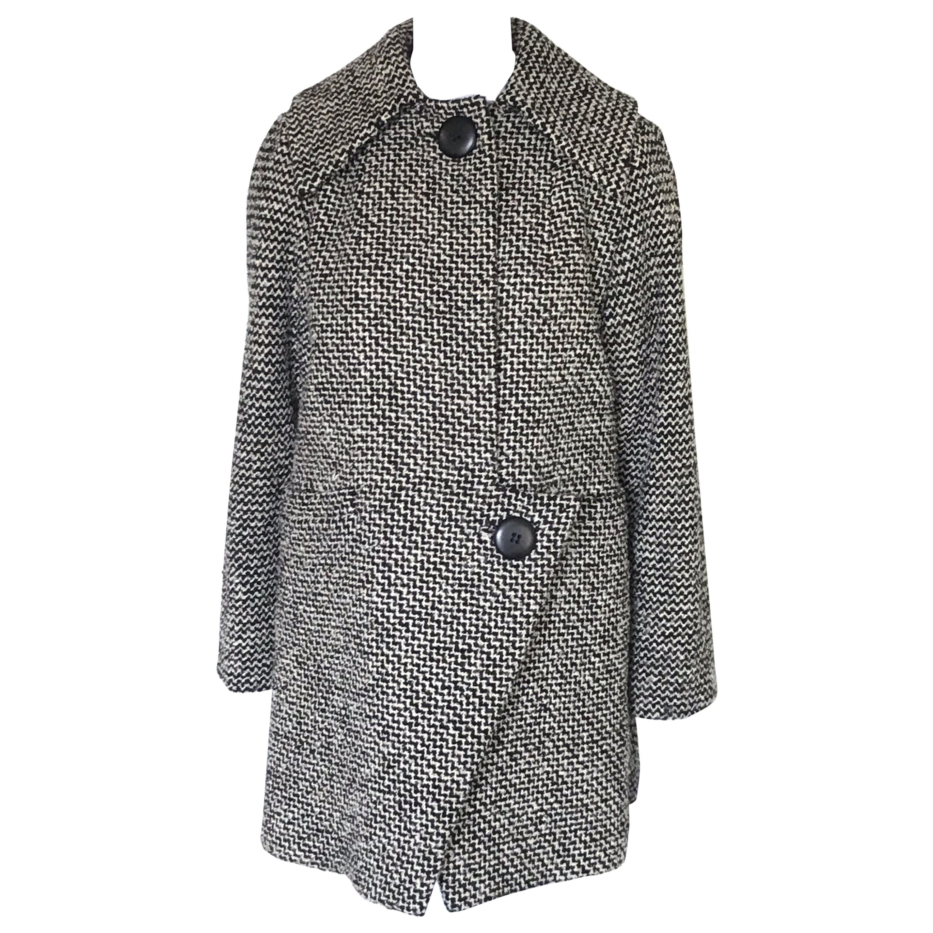 Pauline Trigere - Ensemble 2 pièces manteau et robe en tweed des années 1960 en vente