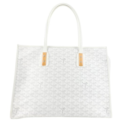 Goyard Blue Coated Canvas and Leather Marquises Tote at 1stDibs