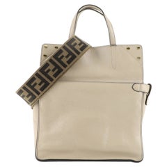 Fendi Flip Tote Leather with Suede Small