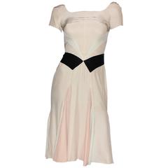 Gorgeous Prada Pastel Colors Silk Velvet Cocktail Dress 12