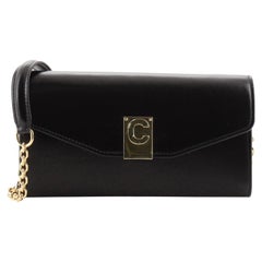 Celine C Wallet on Chain Leather