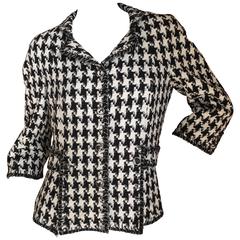Giacca Chanel in pied de poule in grassetto