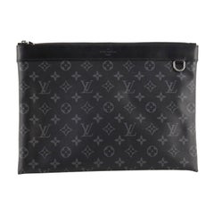 Louis Vuitton Discovery Pochette Monogram Eclipse Canvas GM