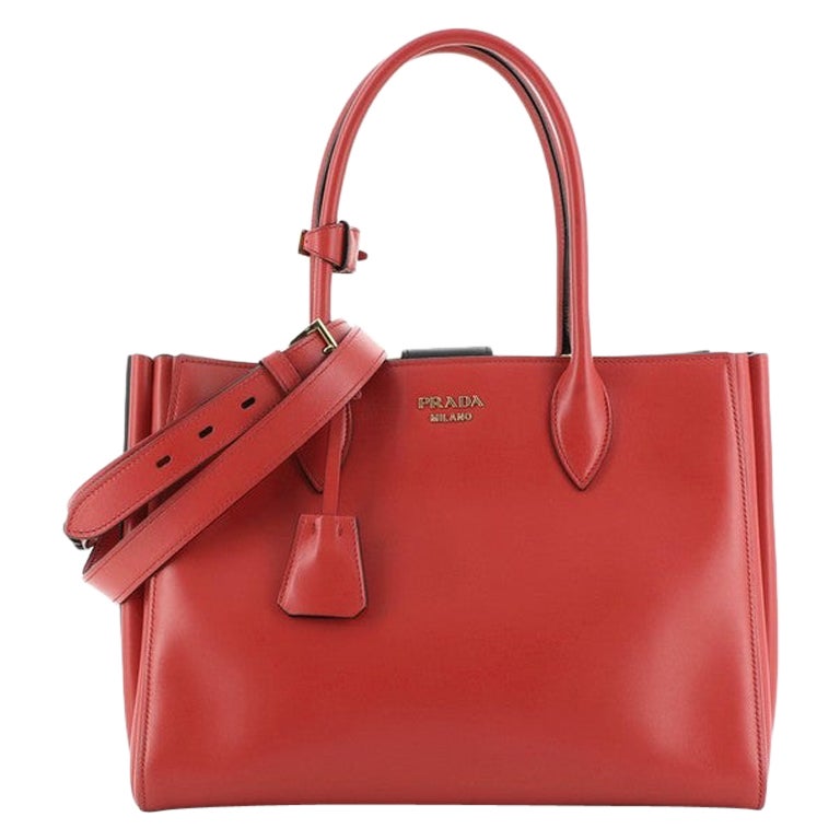 Prada Soft Bibliotheque Tote City Calfskin Medium